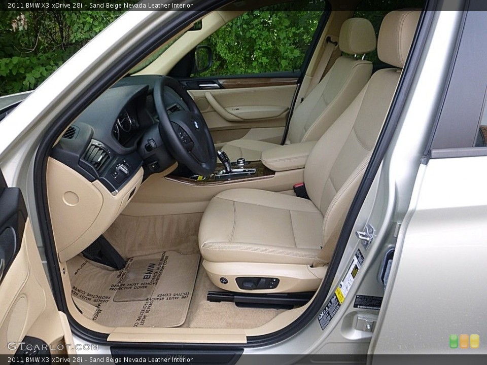 Sand Beige Nevada Leather Interior Photo for the 2011 BMW X3 xDrive 28i #114890009