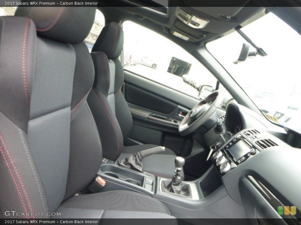 Carbon Black Interior Front Seat for the 2017 Subaru WRX Premium #114892130