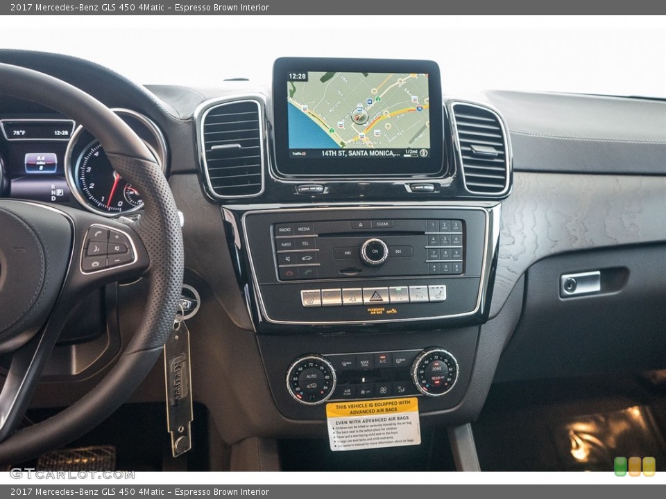 Espresso Brown Interior Controls for the 2017 Mercedes-Benz GLS 450 4Matic #114892262