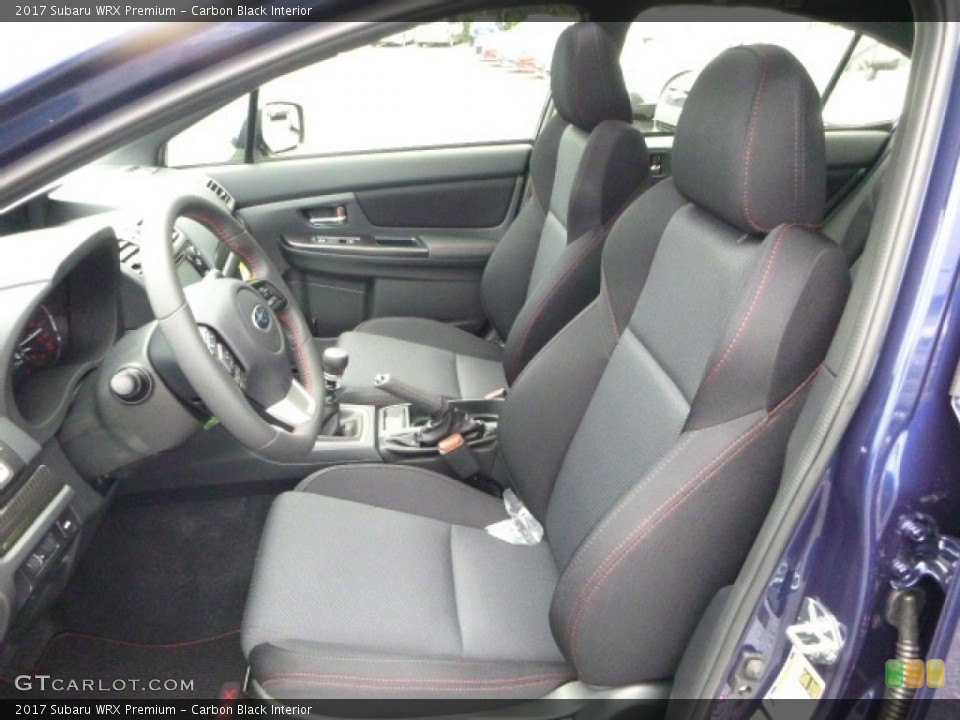 Carbon Black Interior Photo for the 2017 Subaru WRX Premium #114892385