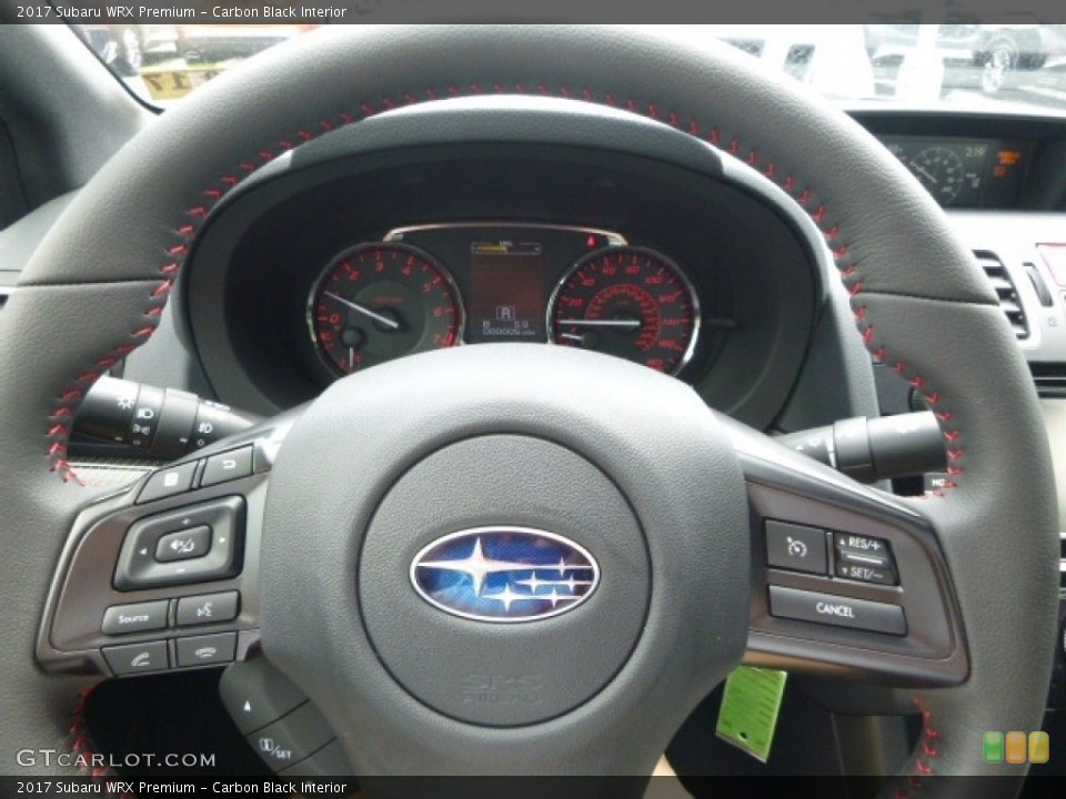 Carbon Black Interior Steering Wheel for the 2017 Subaru WRX Premium #114892529