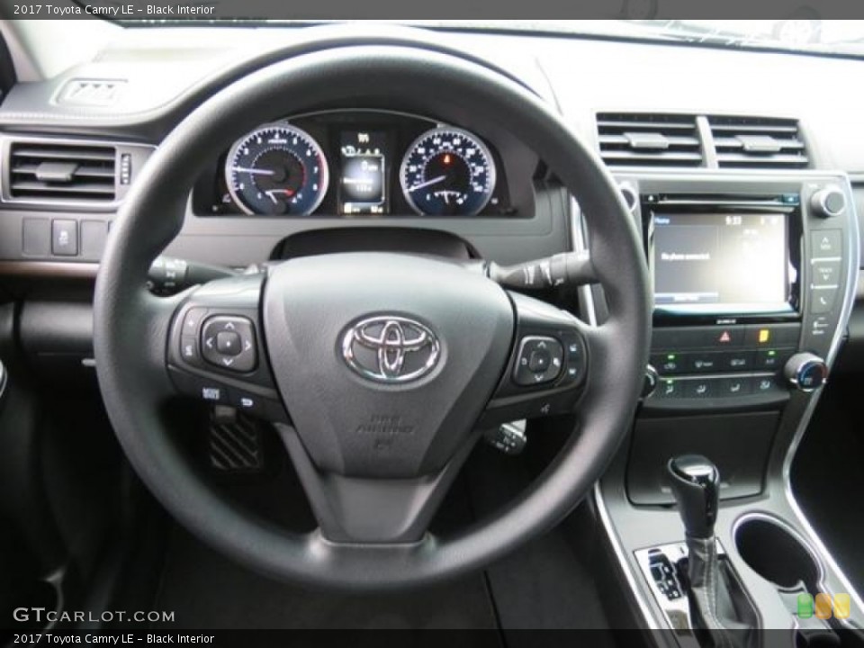 Black Interior Steering Wheel for the 2017 Toyota Camry LE #114899998