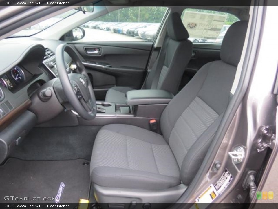 Black Interior Photo for the 2017 Toyota Camry LE #114900064