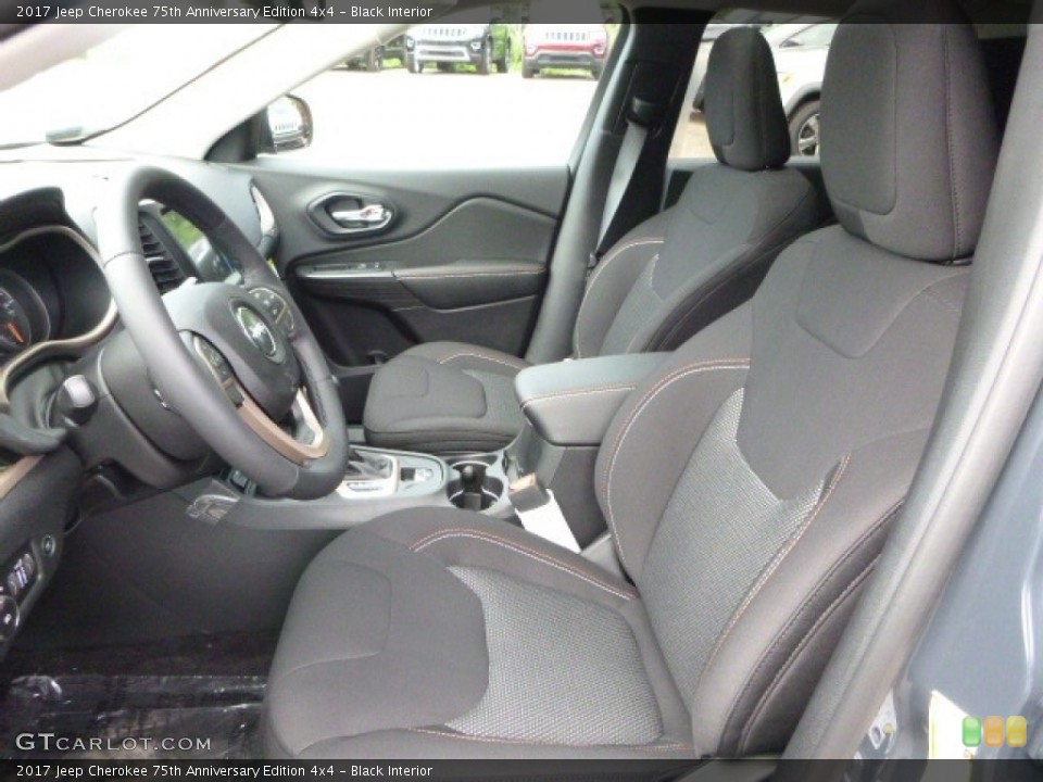 Black Interior Photo for the 2017 Jeep Cherokee 75th Anniversary Edition 4x4 #114908014