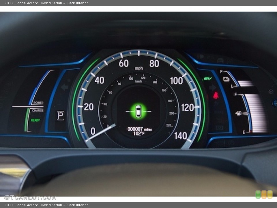 Black Interior Gauges for the 2017 Honda Accord Hybrid Sedan #114918791