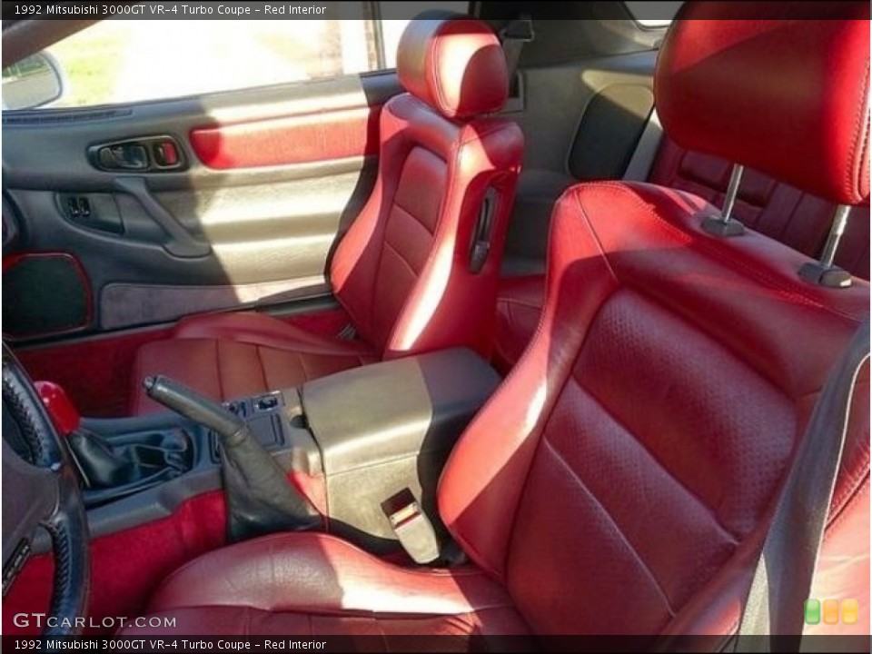 Red Interior Front Seat for the 1992 Mitsubishi 3000GT VR-4 Turbo Coupe #114922951