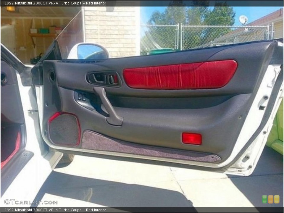 Red Interior Door Panel for the 1992 Mitsubishi 3000GT VR-4 Turbo Coupe #114923098