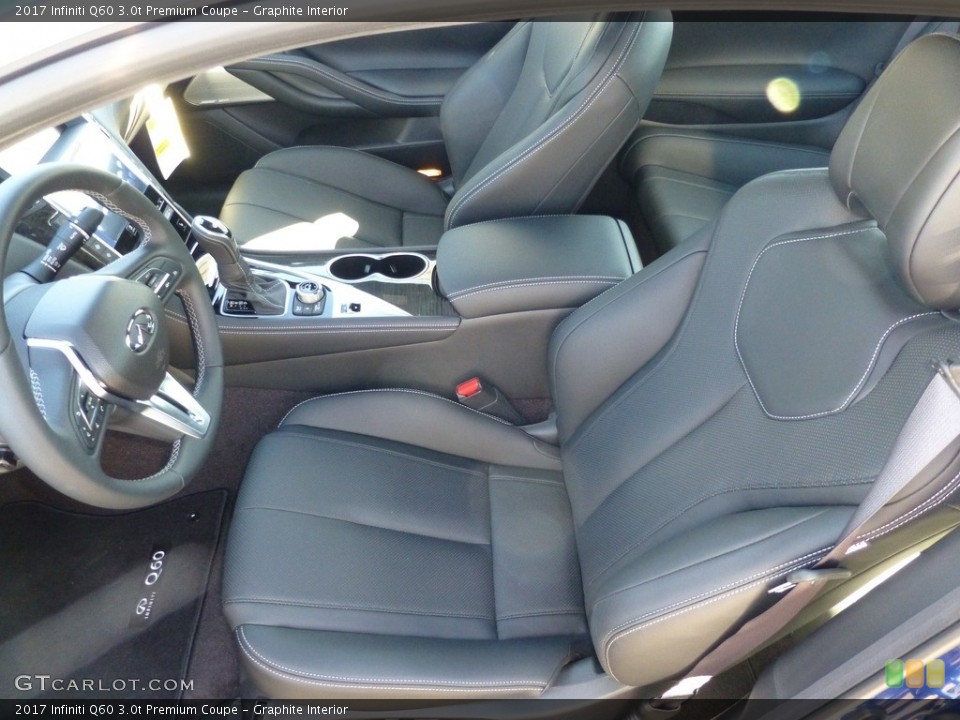 Graphite Interior Front Seat for the 2017 Infiniti Q60 3.0t Premium Coupe #114924784
