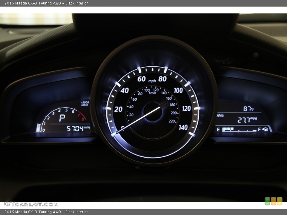 Black Interior Gauges for the 2016 Mazda CX-3 Touring AWD #114925948