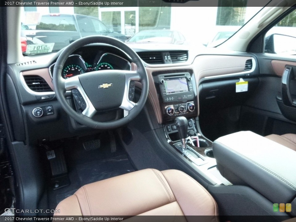 Ebony/Saddle Up 2017 Chevrolet Traverse Interiors
