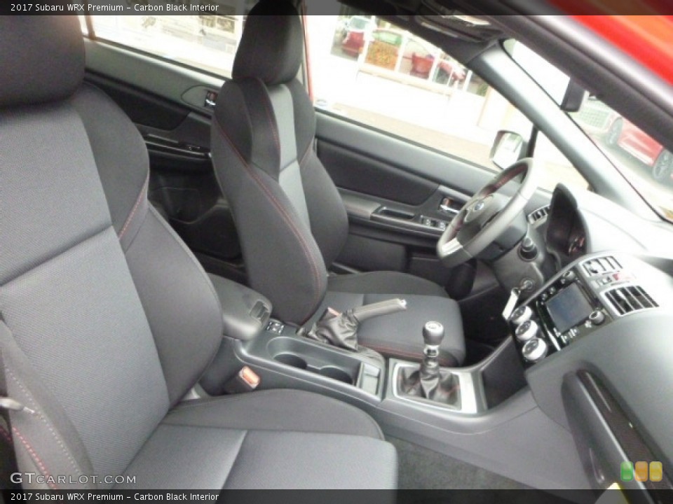 Carbon Black Interior Front Seat for the 2017 Subaru WRX Premium #114933343