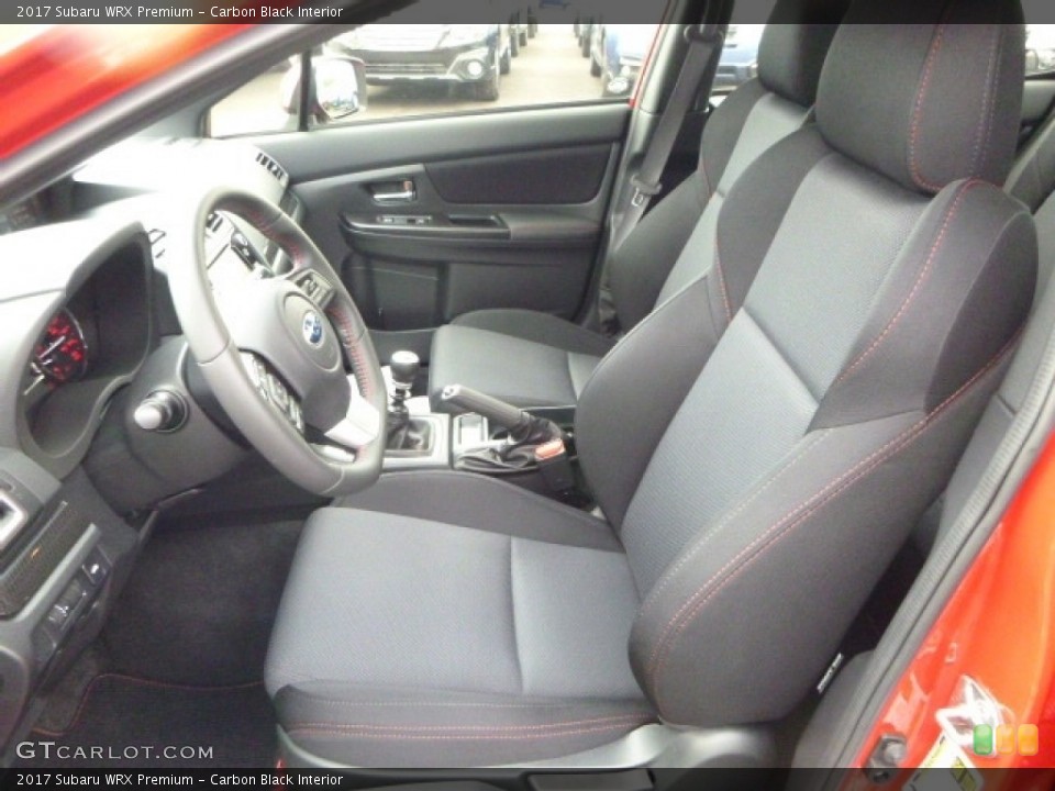Carbon Black Interior Photo for the 2017 Subaru WRX Premium #114933592