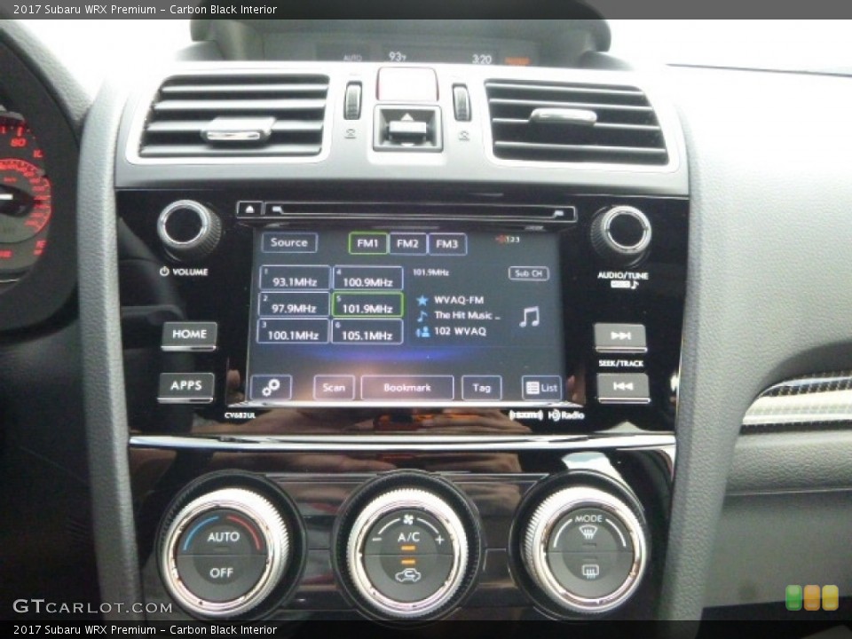 Carbon Black Interior Controls for the 2017 Subaru WRX Premium #114933649