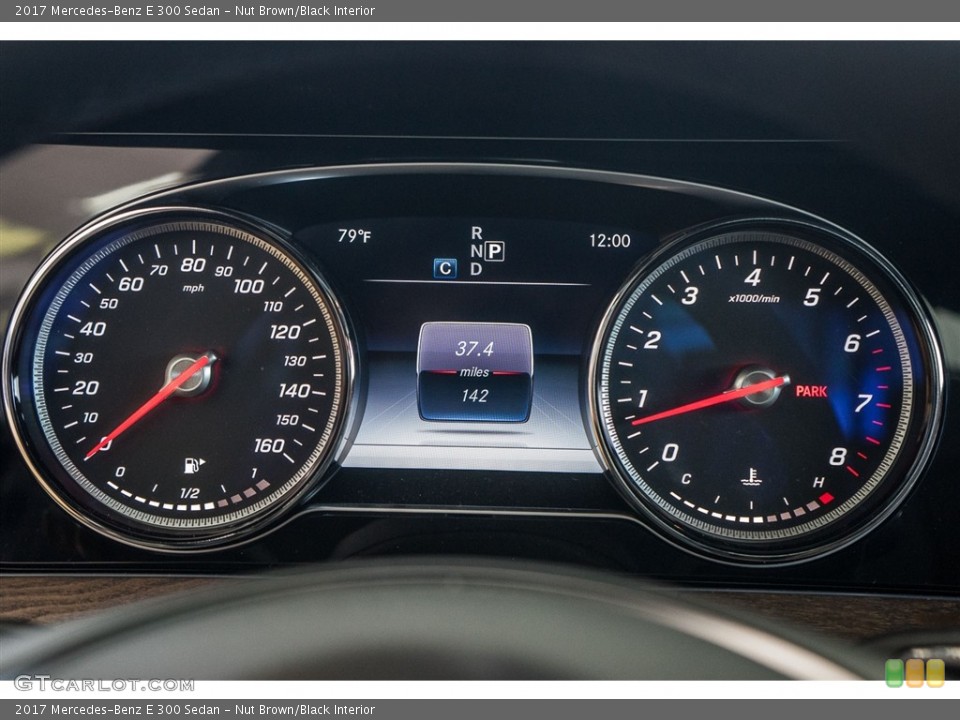 Nut Brown/Black Interior Gauges for the 2017 Mercedes-Benz E 300 Sedan #114944323
