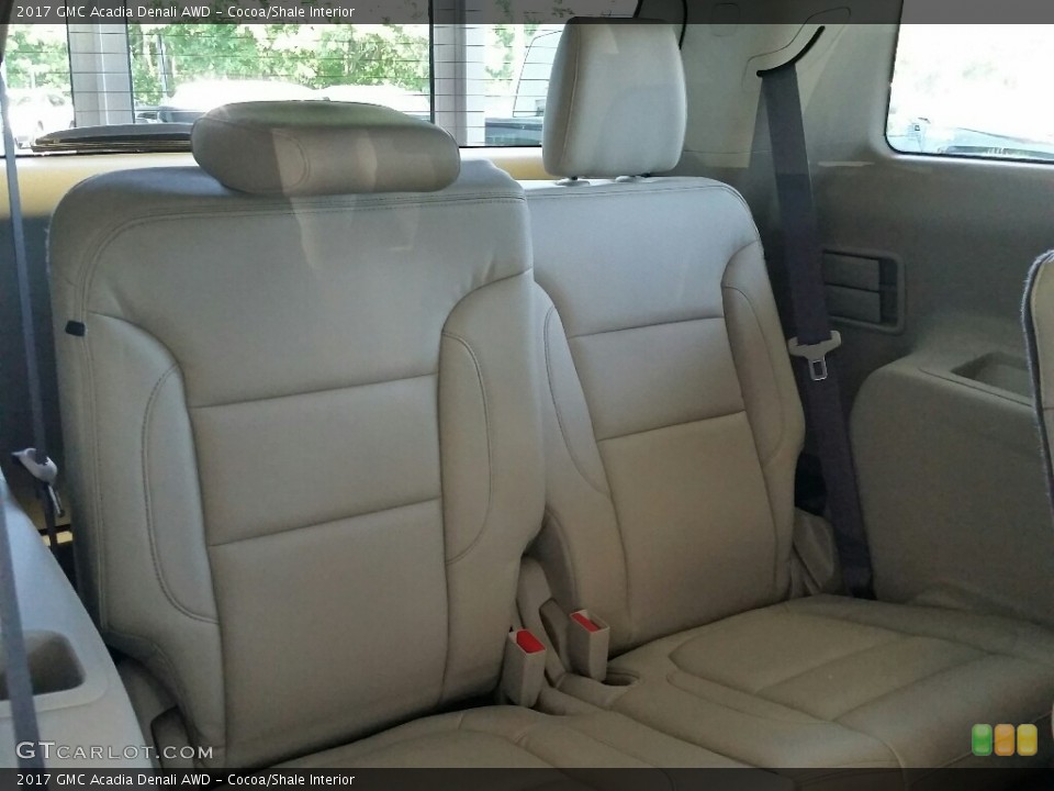 Cocoa/Shale Interior Rear Seat for the 2017 GMC Acadia Denali AWD #114968518