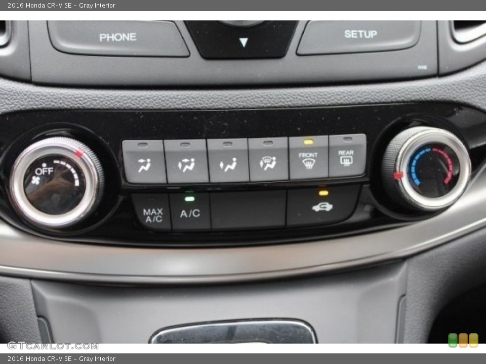 Gray Interior Controls for the 2016 Honda CR-V SE #114975175