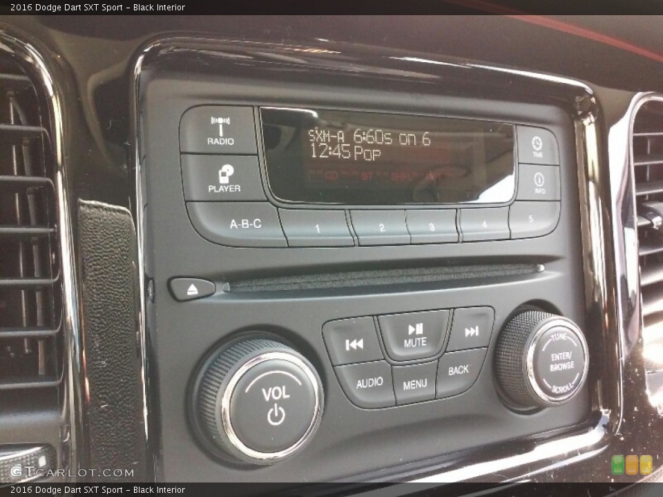 Black Interior Audio System for the 2016 Dodge Dart SXT Sport #114984400