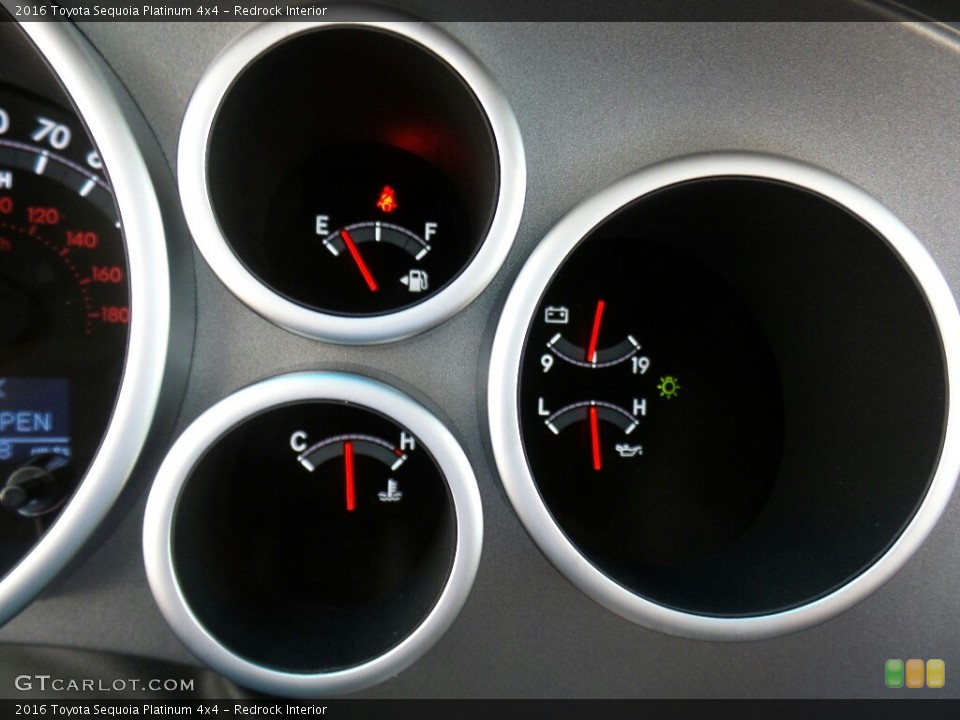 Redrock Interior Gauges for the 2016 Toyota Sequoia Platinum 4x4 #114986717