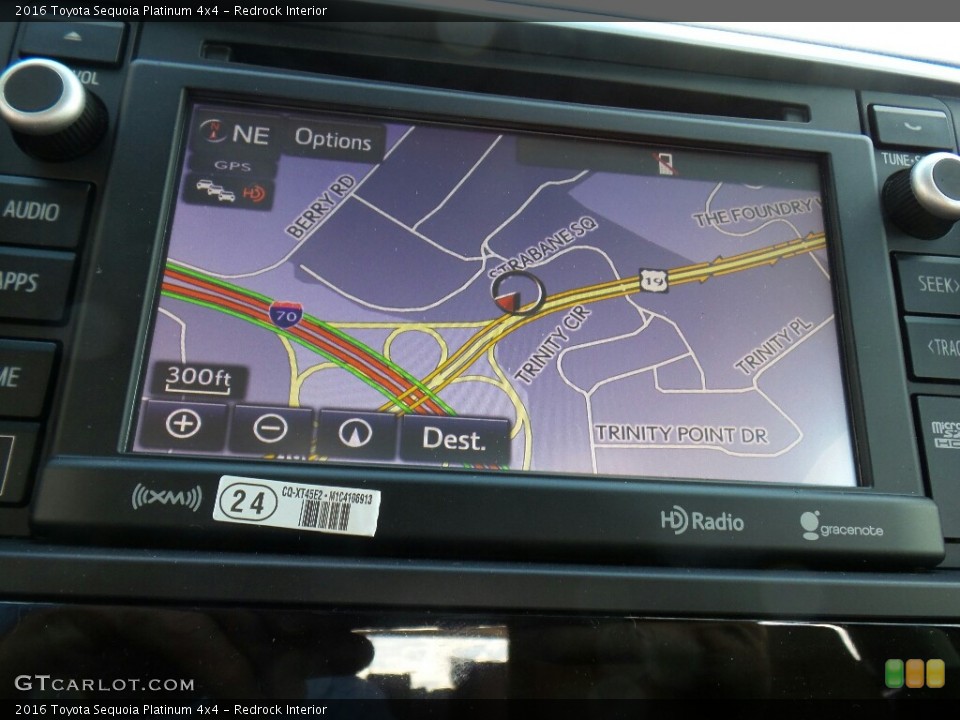 Redrock Interior Navigation for the 2016 Toyota Sequoia Platinum 4x4 #114986851