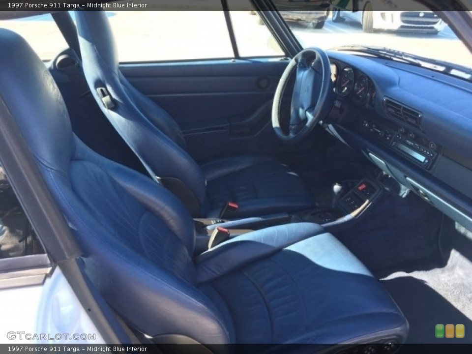 Midnight Blue Interior Front Seat for the 1997 Porsche 911 Targa #114988244