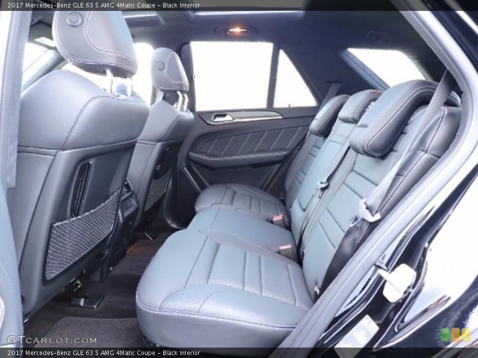 Black Interior Rear Seat for the 2017 Mercedes-Benz GLE 63 S AMG 4Matic Coupe #114997154