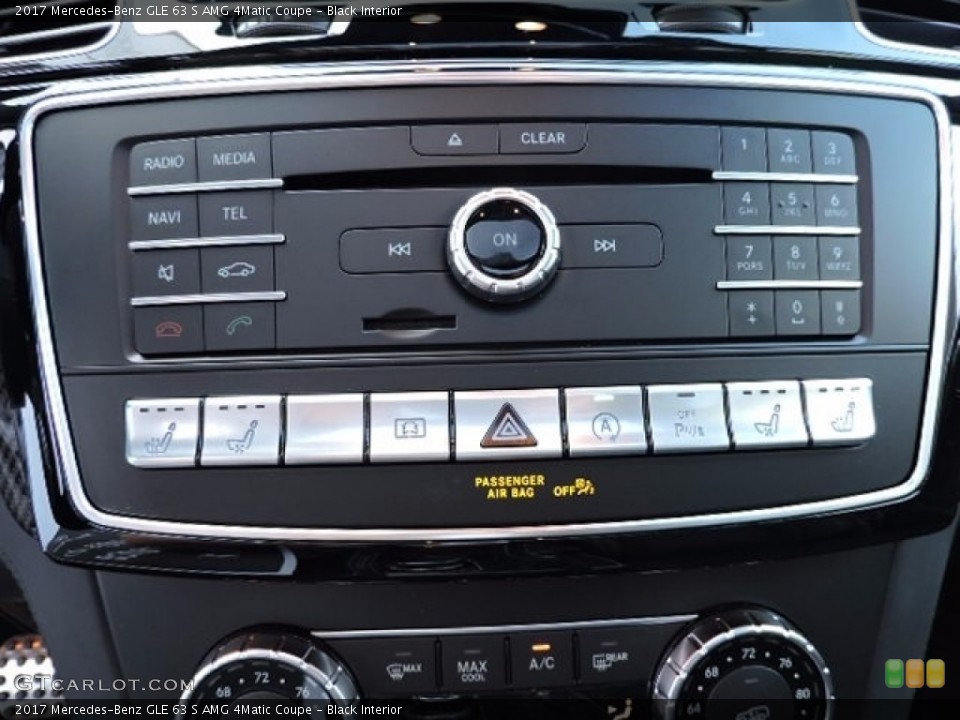 Black Interior Controls for the 2017 Mercedes-Benz GLE 63 S AMG 4Matic Coupe #114997277
