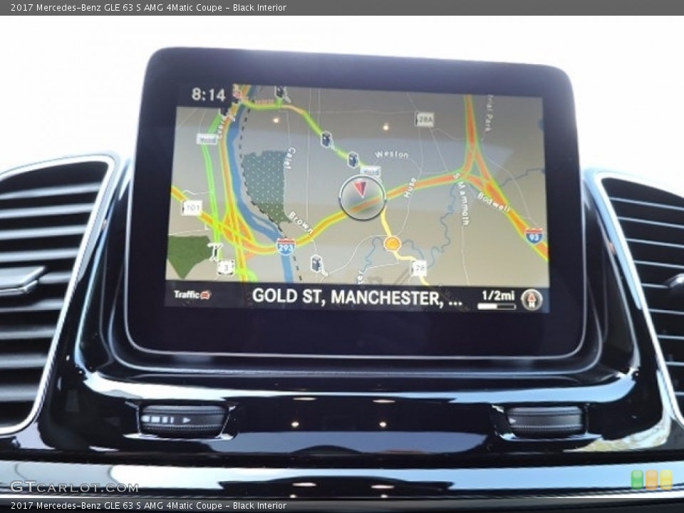 Black Interior Navigation for the 2017 Mercedes-Benz GLE 63 S AMG 4Matic Coupe #114997346