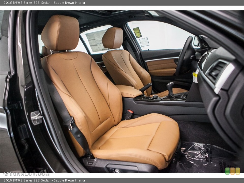 Saddle Brown Interior Photo for the 2016 BMW 3 Series 328i Sedan #115000472