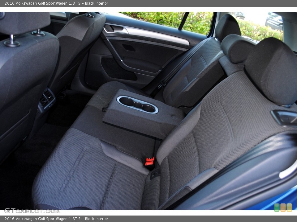 Black Interior Rear Seat for the 2016 Volkswagen Golf SportWagen 1.8T S #115002325