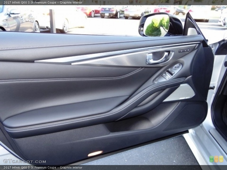 Graphite Interior Door Panel for the 2017 Infiniti Q60 3.0t Premium Coupe #115005472