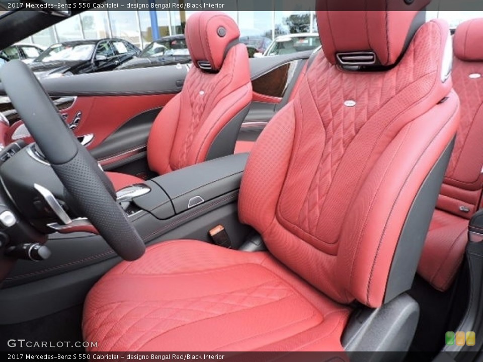 designo Bengal Red/Black Interior Photo for the 2017 Mercedes-Benz S 550 Cabriolet #115005523