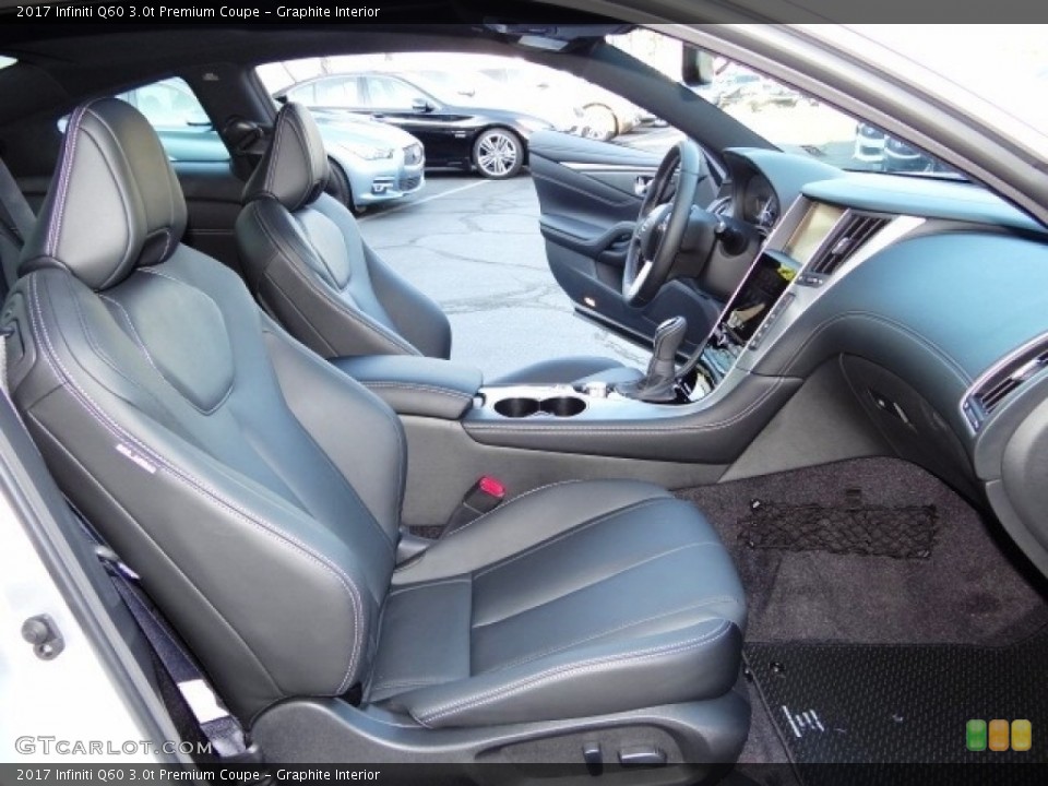 Graphite Interior Front Seat for the 2017 Infiniti Q60 3.0t Premium Coupe #115005565