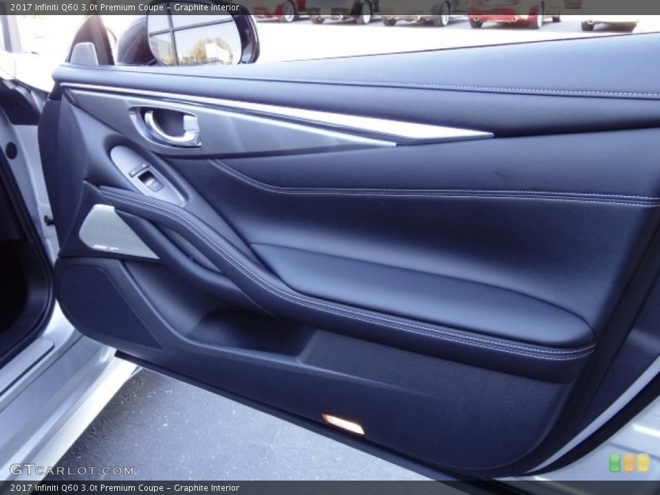 Graphite Interior Door Panel for the 2017 Infiniti Q60 3.0t Premium Coupe #115005591