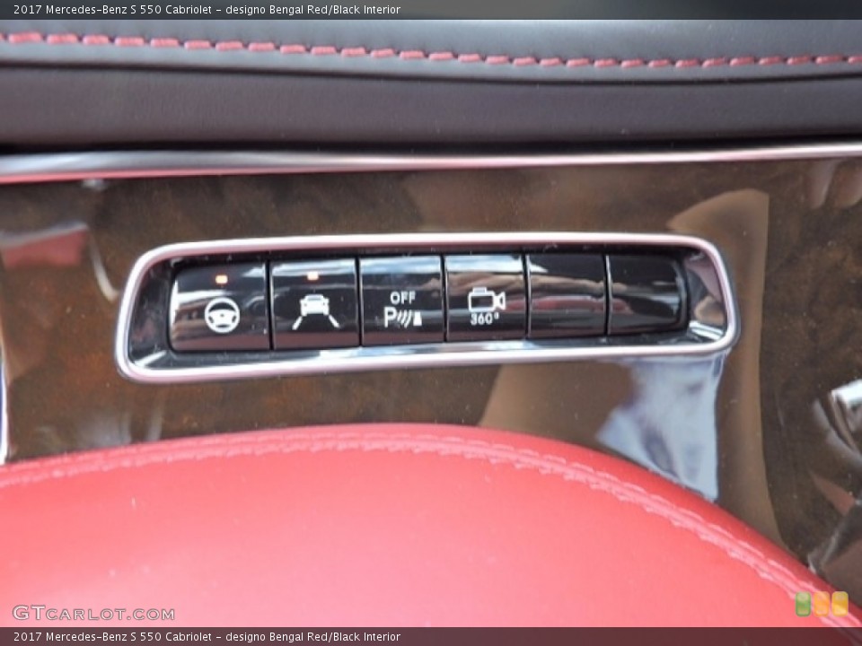 designo Bengal Red/Black Interior Controls for the 2017 Mercedes-Benz S 550 Cabriolet #115005667
