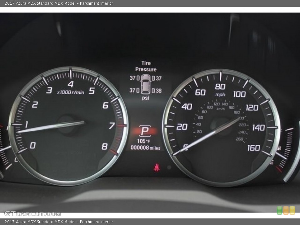 Parchment Interior Gauges for the 2017 Acura MDX  #115009603