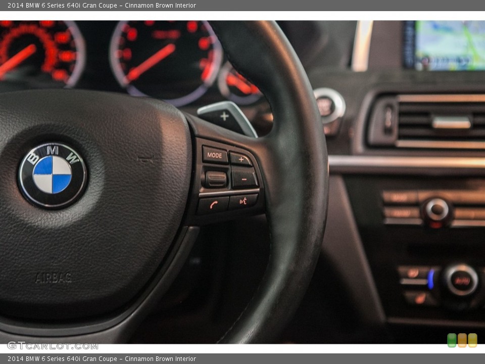 Cinnamon Brown Interior Controls for the 2014 BMW 6 Series 640i Gran Coupe #115015531