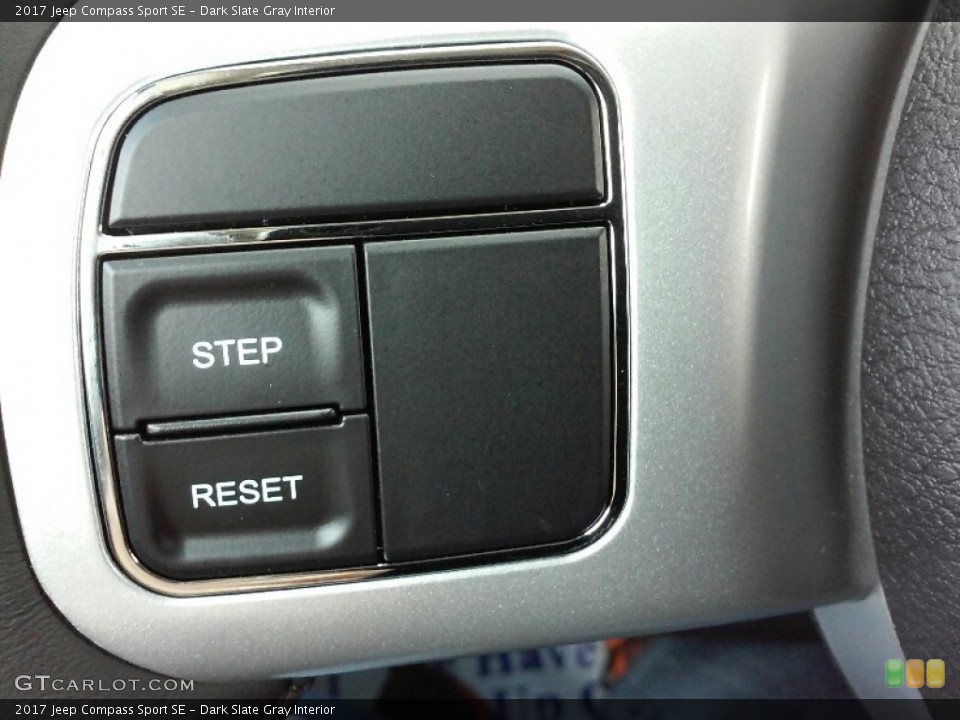 Dark Slate Gray Interior Controls for the 2017 Jeep Compass Sport SE #115017862