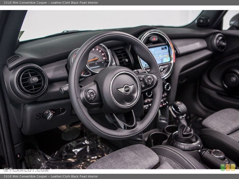 Leather/Cloth Black Pearl Interior Dashboard for the 2016 Mini Convertible Cooper #115019161