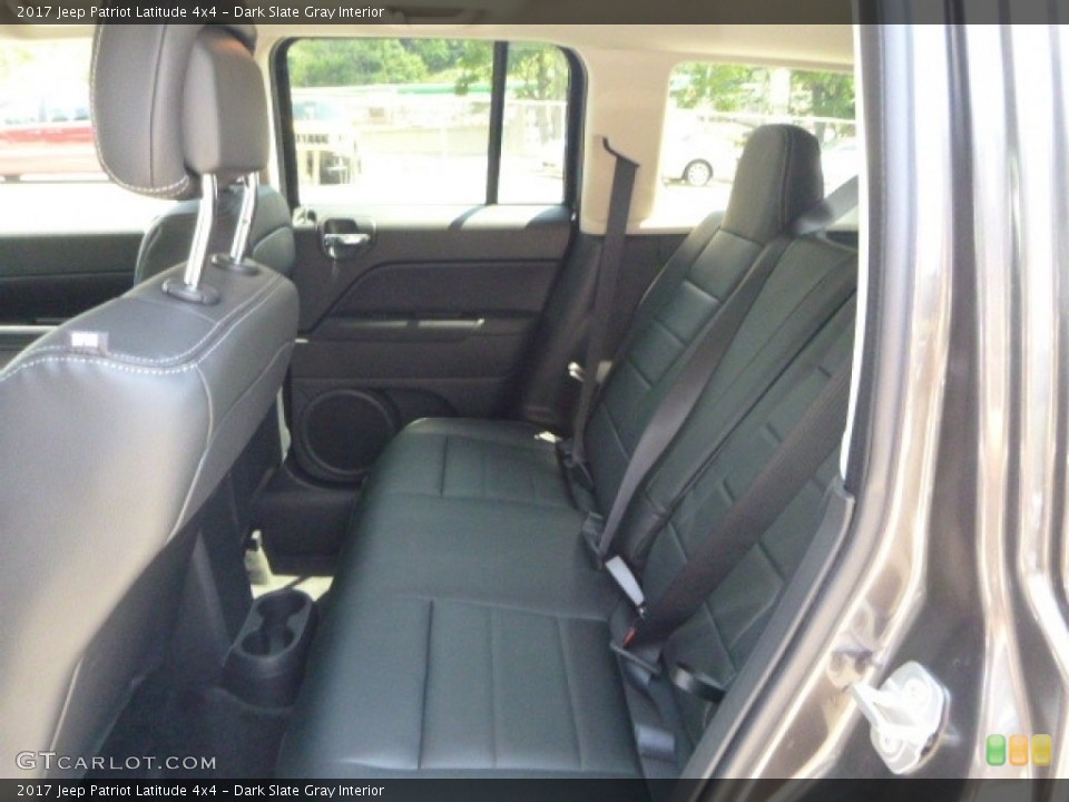 Dark Slate Gray Interior Rear Seat for the 2017 Jeep Patriot Latitude 4x4 #115028130
