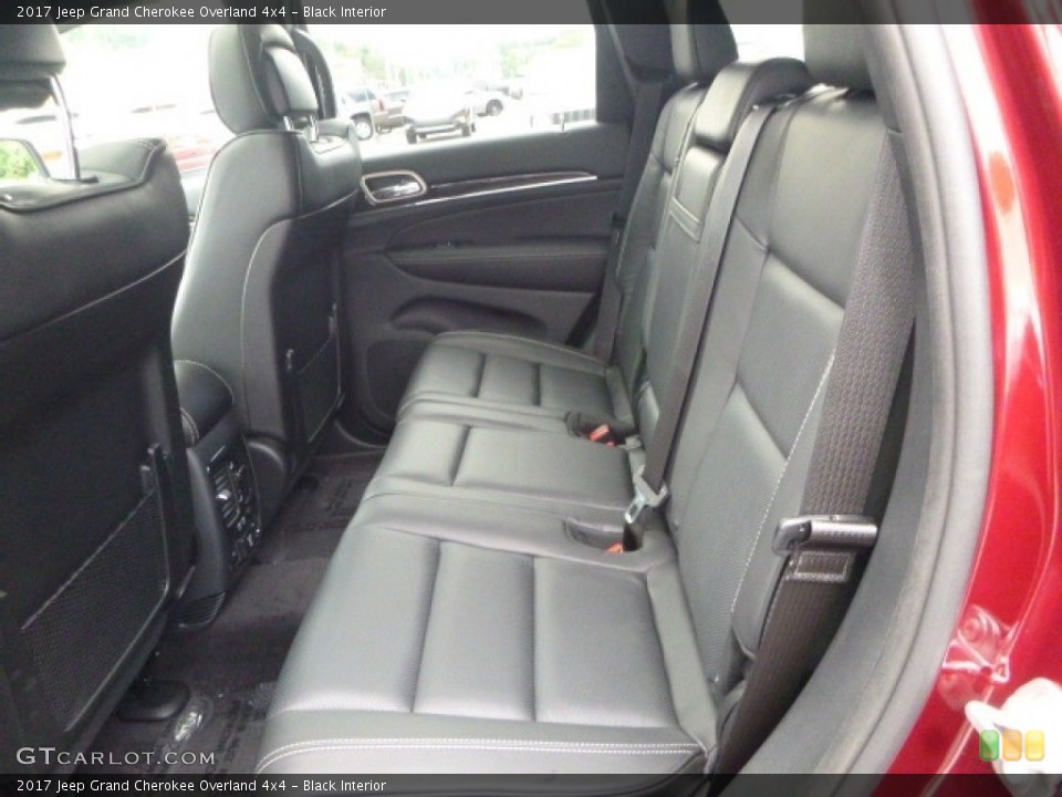 Black Interior Rear Seat for the 2017 Jeep Grand Cherokee Overland 4x4 #115029450