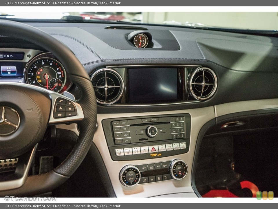 Saddle Brown/Black Interior Controls for the 2017 Mercedes-Benz SL 550 Roadster #115035321