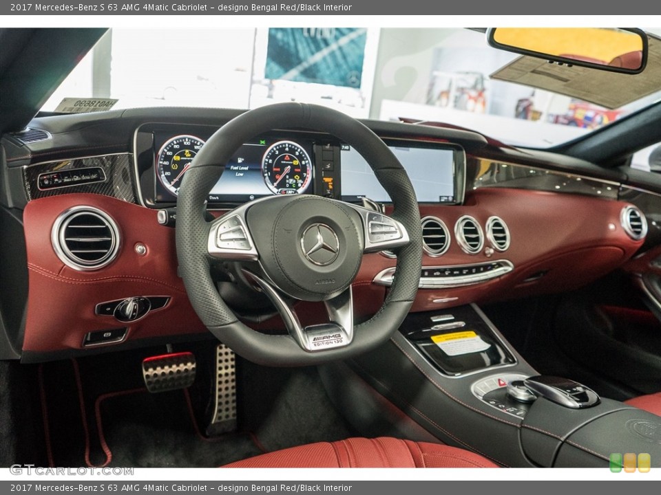 designo Bengal Red/Black Interior Controls for the 2017 Mercedes-Benz S 63 AMG 4Matic Cabriolet #115036440