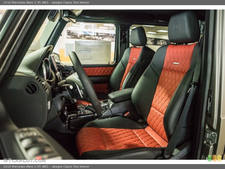 designo Classic Red Interior Photo for the 2016 Mercedes-Benz G 65 AMG #115036692