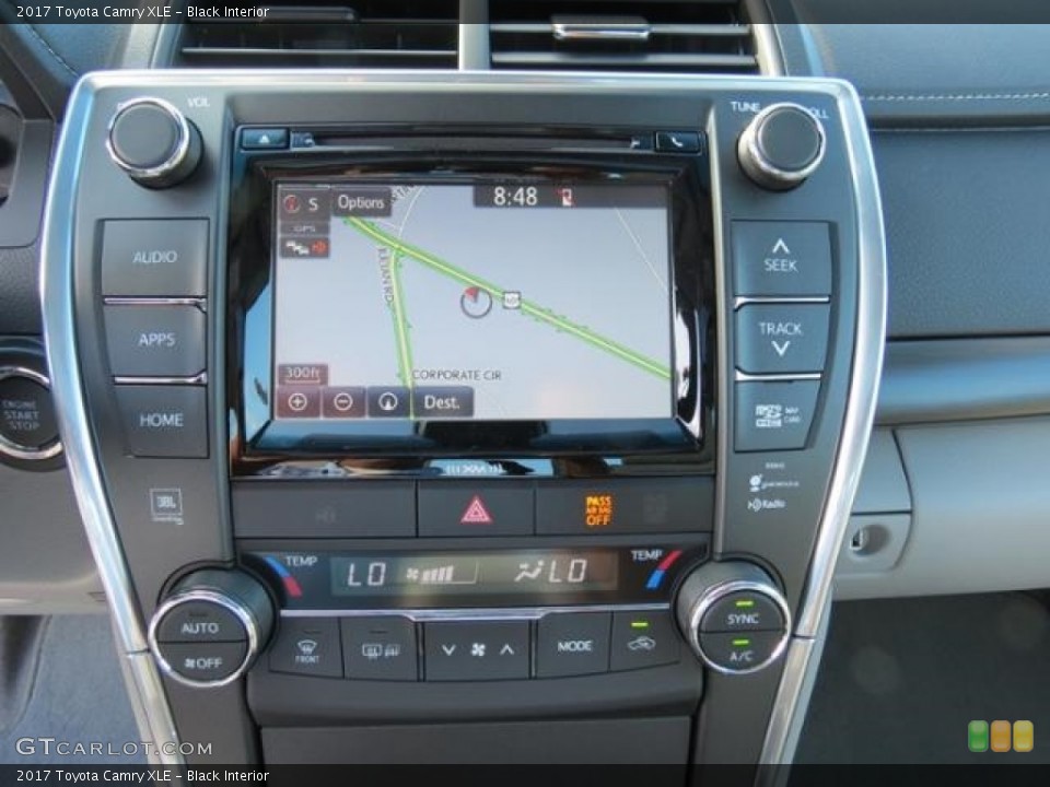 Black Interior Navigation for the 2017 Toyota Camry XLE #115041536