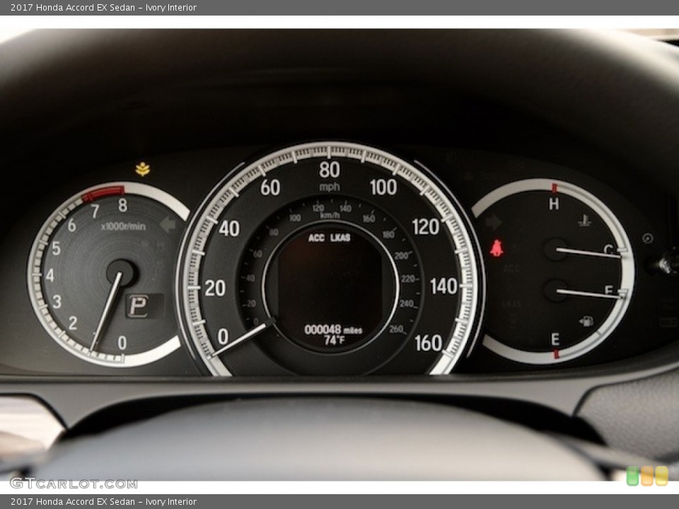 Ivory Interior Gauges for the 2017 Honda Accord EX Sedan #115044233