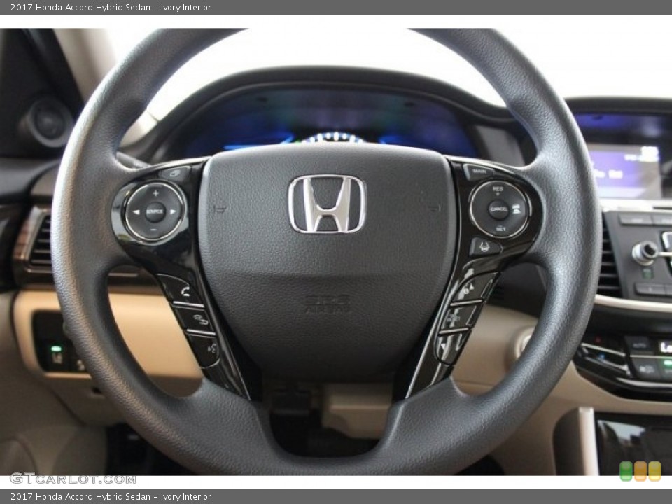 Ivory Interior Steering Wheel for the 2017 Honda Accord Hybrid Sedan #115046828