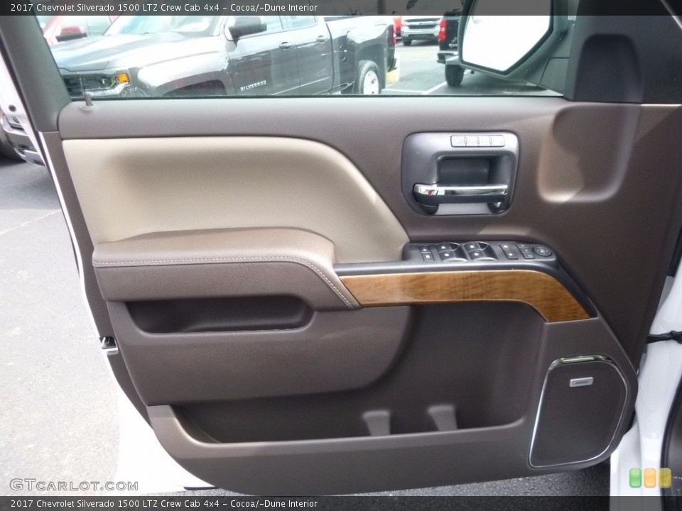 Cocoa/­Dune Interior Door Panel for the 2017 Chevrolet Silverado 1500 LTZ Crew Cab 4x4 #115047996