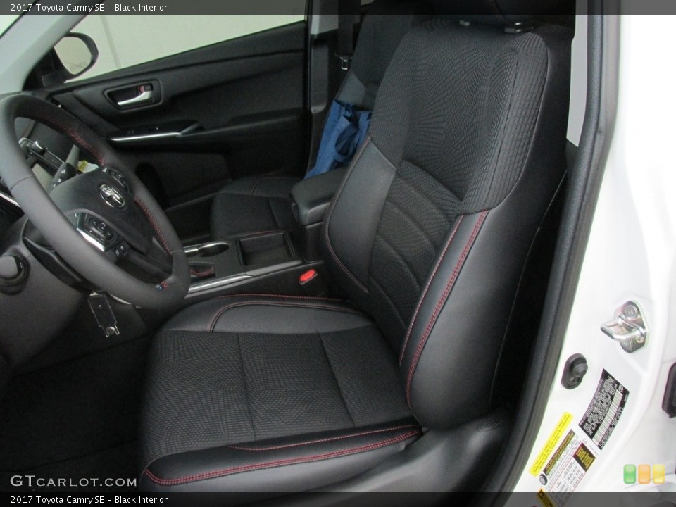 Black Interior Front Seat for the 2017 Toyota Camry SE #115048975