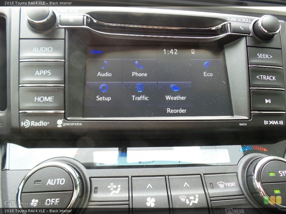 Black Interior Controls for the 2016 Toyota RAV4 XLE #115056462