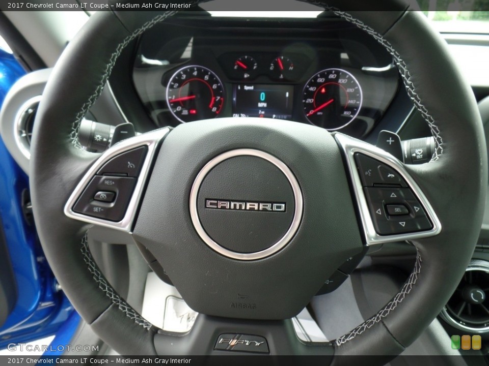 Medium Ash Gray Interior Steering Wheel for the 2017 Chevrolet Camaro LT Coupe #115060686